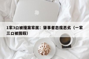 1家3口被撞案家属：肇事者态度恶劣（一家三口被围殴）